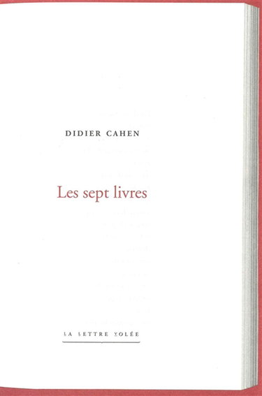 Couverture de Les sept livres