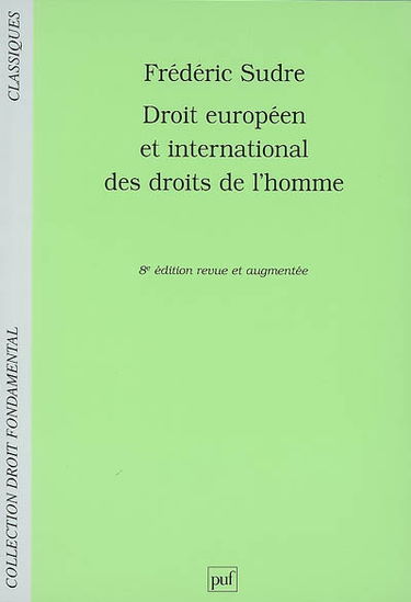Droit européen et international des droits de l'homme