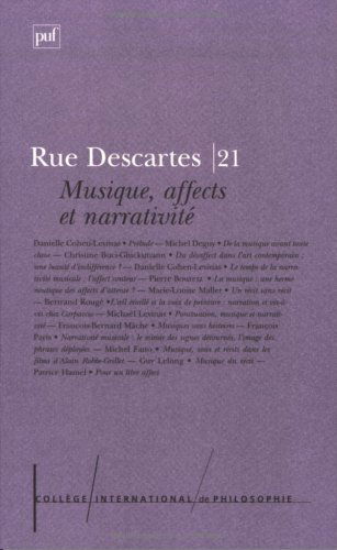 Rue Descartes, n° 21. Musique, affects et narrativité