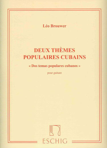 Thèmes populaires Cubains (2) --- Guitare