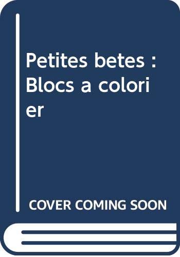 Bloc à colorier : Petites bêtes