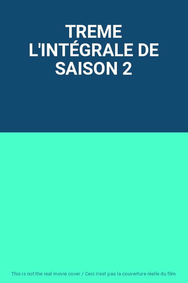 Couverture de TREME L'INTÉGRALE DE SAISON 2