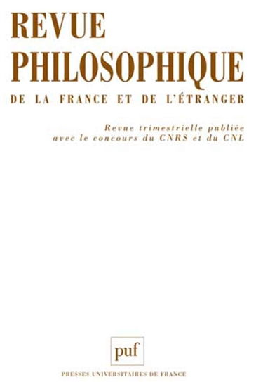 Revue philosophique, n° 1 (2016). Miscellanea : histoire, Spinoza, Buffon, Derrida