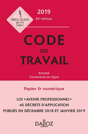 Code du travail 2019