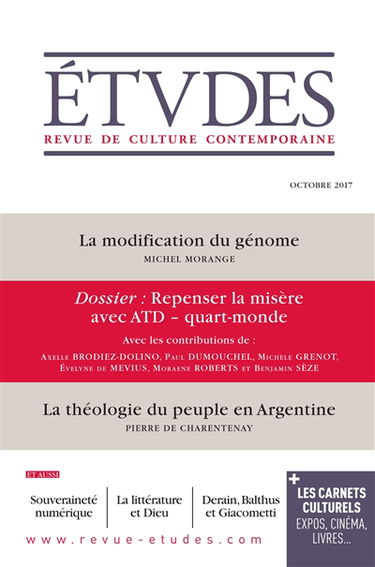 Etudes, n° 4242. Repenser la misère avec ATD Quart Monde