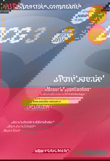DCG 3 droit social, licence : manuel & applications : 2014-2015
